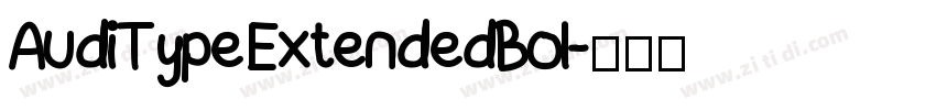 AudiType ExtendedBol字体转换